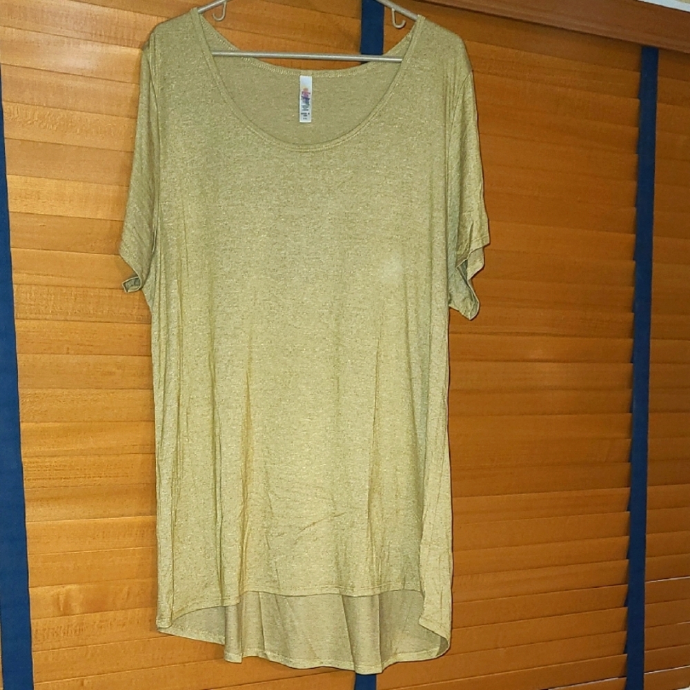 Women's Gold Lularoe Top